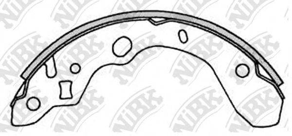 NIBK FN3394 Комплект гальмівних колодок