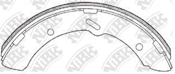 NIBK FN6653 Комплект гальмівних колодок