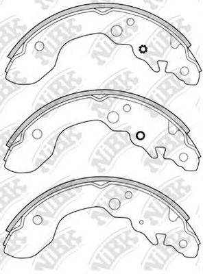 NIBK FN9955 Комплект гальмівних колодок
