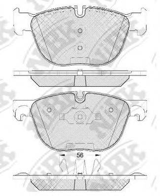 NIBK PN0094 Комплект гальмівних колодок, дискове гальмо