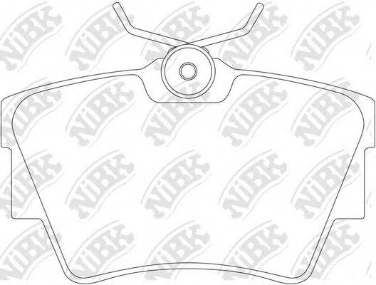 NIBK PN0147 Комплект гальмівних колодок, дискове гальмо
