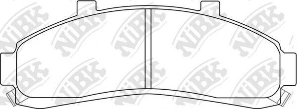 NIBK PN0179 Комплект гальмівних колодок, дискове гальмо