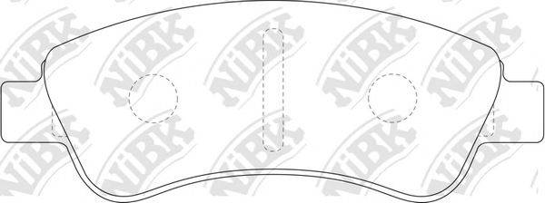 NIBK PN0182 Комплект гальмівних колодок, дискове гальмо
