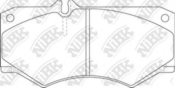 NIBK PN0254 Комплект гальмівних колодок, дискове гальмо
