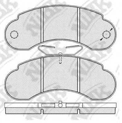 NIBK PN0271 Комплект гальмівних колодок, дискове гальмо