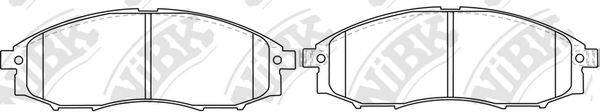 NIBK PN0372 Комплект гальмівних колодок, дискове гальмо