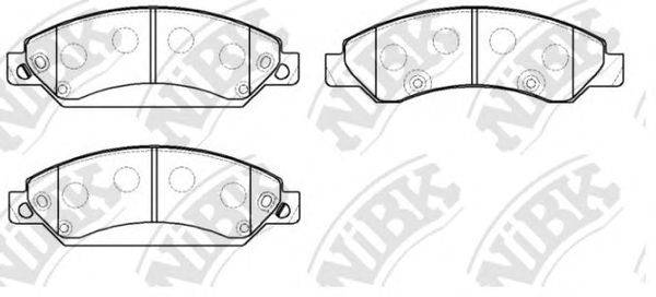 NIBK PN0400 Комплект гальмівних колодок, дискове гальмо