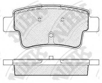 NIBK PN0481 Комплект гальмівних колодок, дискове гальмо