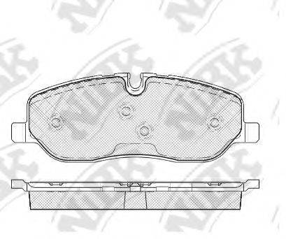 NIBK PN0484 Комплект гальмівних колодок, дискове гальмо
