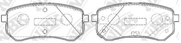 NIBK PN0526 Комплект гальмівних колодок, дискове гальмо