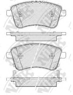 NIBK PN0703 Комплект гальмівних колодок, дискове гальмо