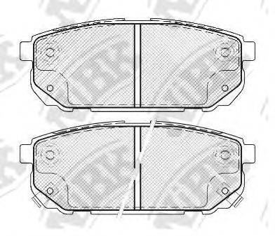 NIBK PN0798 Комплект гальмівних колодок, дискове гальмо