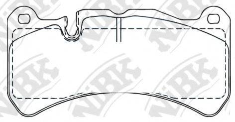 NIBK PN0843 Комплект гальмівних колодок, дискове гальмо