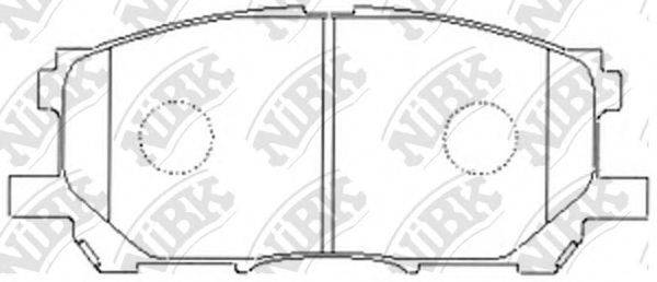 NIBK PN1497 Комплект гальмівних колодок, дискове гальмо