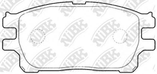 NIBK PN1784 Комплект гальмівних колодок, дискове гальмо