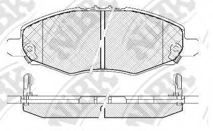 NIBK PN1831 Комплект гальмівних колодок, дискове гальмо