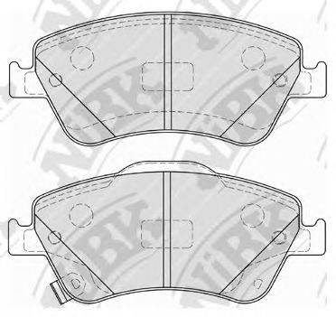 NIBK PN1834 Комплект гальмівних колодок, дискове гальмо