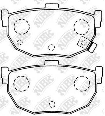 NIBK PN2130 Комплект гальмівних колодок, дискове гальмо