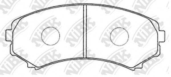 NIBK PN3414 Комплект гальмівних колодок, дискове гальмо