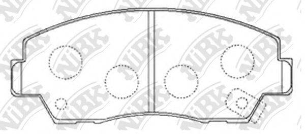NIBK PN5297 Комплект гальмівних колодок, дискове гальмо