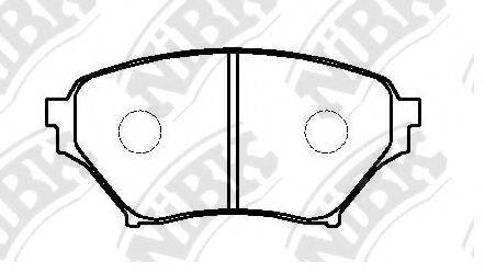 NIBK PN5486 Комплект гальмівних колодок, дискове гальмо