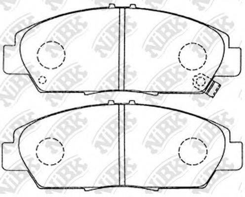 NIBK PN8293 Комплект гальмівних колодок, дискове гальмо