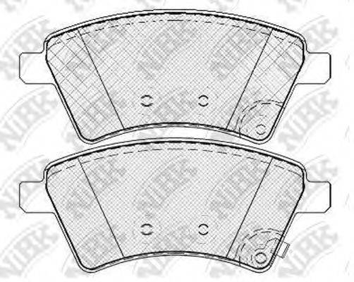 NIBK PN9803 Комплект гальмівних колодок, дискове гальмо