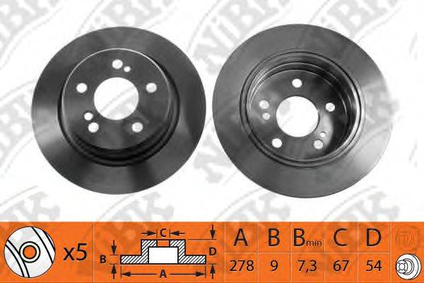 NIBK RN1035 гальмівний диск