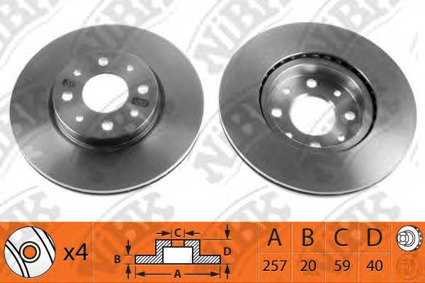 NIBK RN1060 гальмівний диск