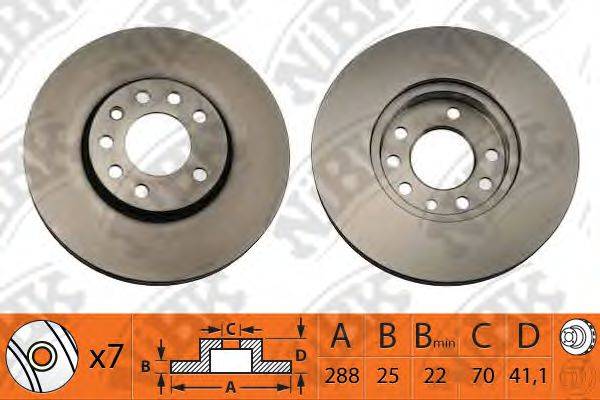 NIBK RN1076 гальмівний диск