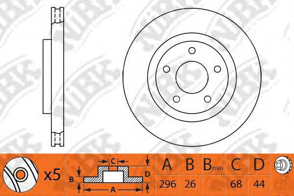NIBK RN1303 гальмівний диск