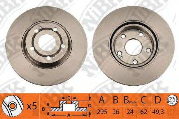 NIBK RN1318 гальмівний диск