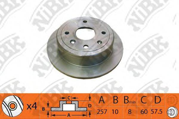 NIBK RN1391 гальмівний диск