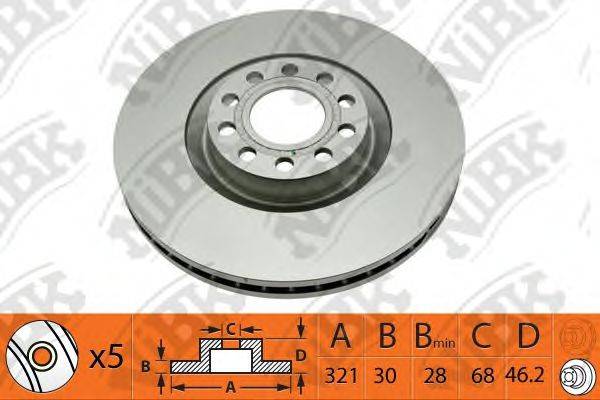 NIBK RN1393 гальмівний диск