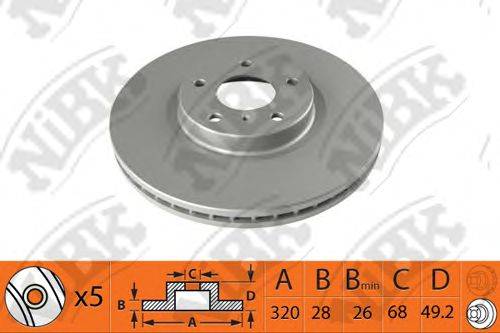 NIBK RN1423 гальмівний диск