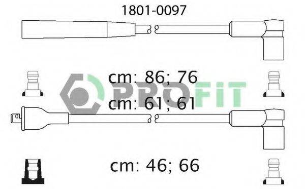 PROFIT 18010097 Комплект дротів запалювання