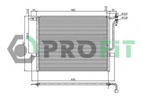 PROFIT PR0061C1 Конденсатор, кондиціонер