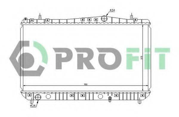 PROFIT PR1110A1 Радіатор, охолодження двигуна