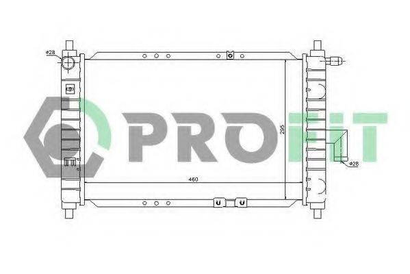 PROFIT PR1115A1 Радіатор, охолодження двигуна