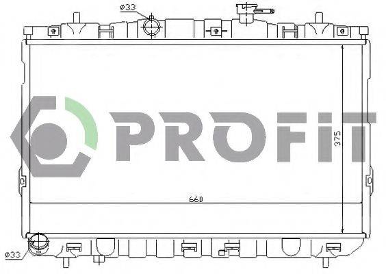 PROFIT PR1806A1 Радіатор, охолодження двигуна