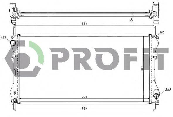 PROFIT PR2565A1 Радіатор, охолодження двигуна