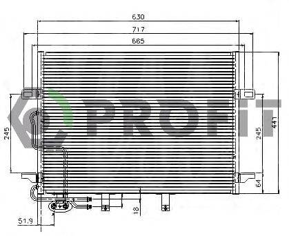 PROFIT PR3510C3 Конденсатор, кондиціонер