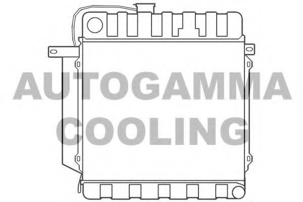 AUTOGAMMA 100082 Радіатор, охолодження двигуна