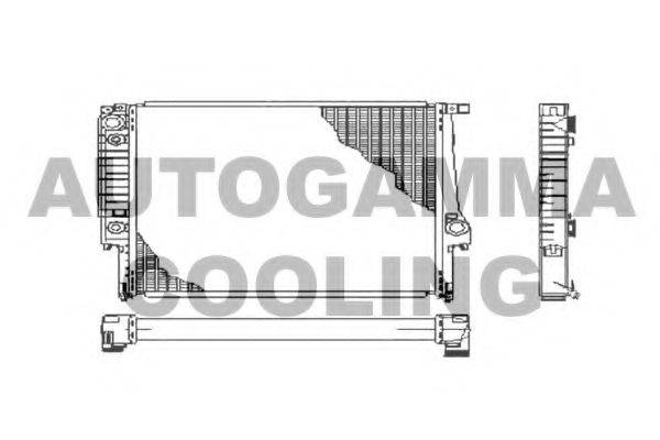 AUTOGAMMA 100107 Радіатор, охолодження двигуна