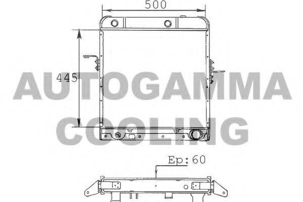 AUTOGAMMA 100246 Радіатор, охолодження двигуна