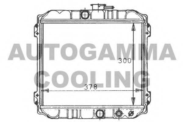 AUTOGAMMA 100409 Радіатор, охолодження двигуна