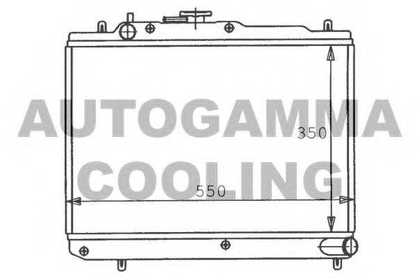 AUTOGAMMA 100474 Радіатор, охолодження двигуна
