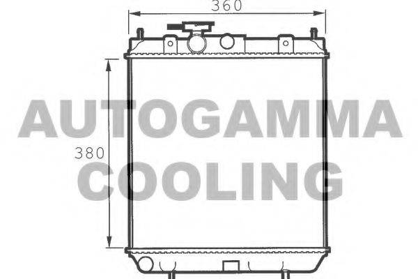 AUTOGAMMA 100627 Радіатор, охолодження двигуна