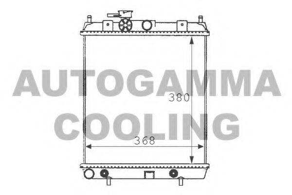 AUTOGAMMA 100628 Радіатор, охолодження двигуна