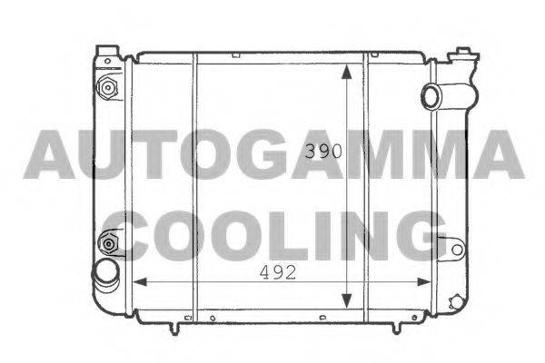 AUTOGAMMA 100804 Радіатор, охолодження двигуна
